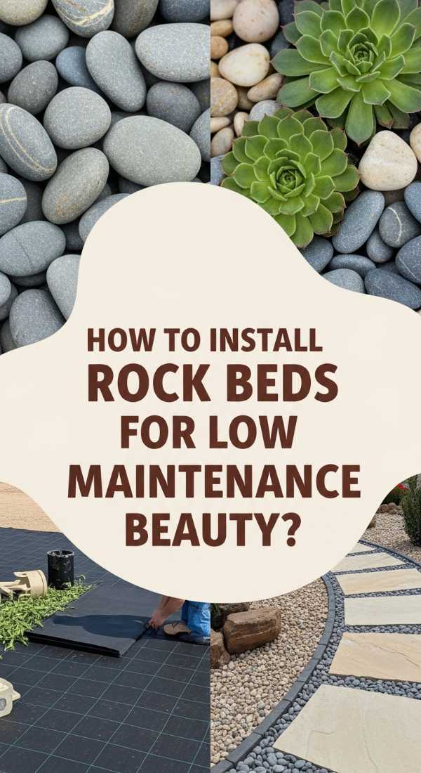 How To Install Rock Flower Beds For A Beautiful Low Maintenance Yard 69edfde11392a