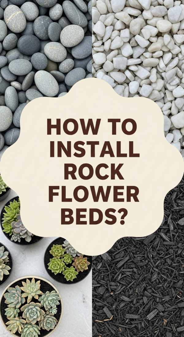 How To Install Rock Flower Beds For A Modern Home Exterior 69ef173b54ed7