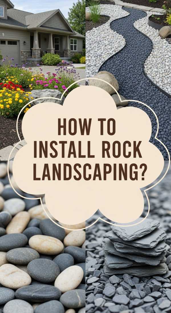 How To Install Rock Landscaping For A Sophisticated Modern Garden 69f2389886fc8