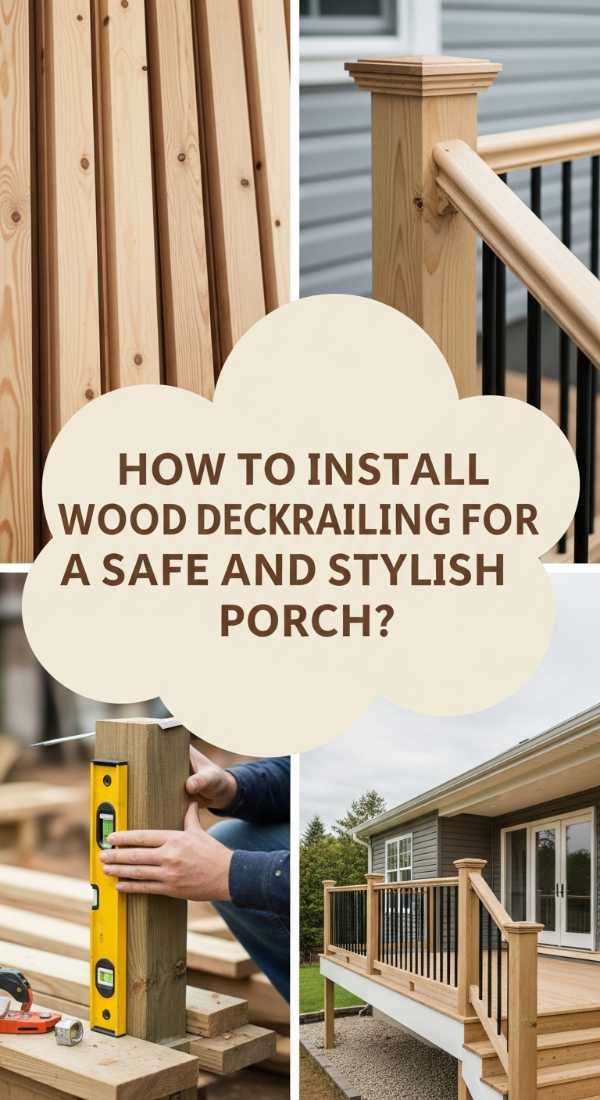 How To Install Wood Deck Railing For A Safe And Stylish Porch 69ecad0b9f767
