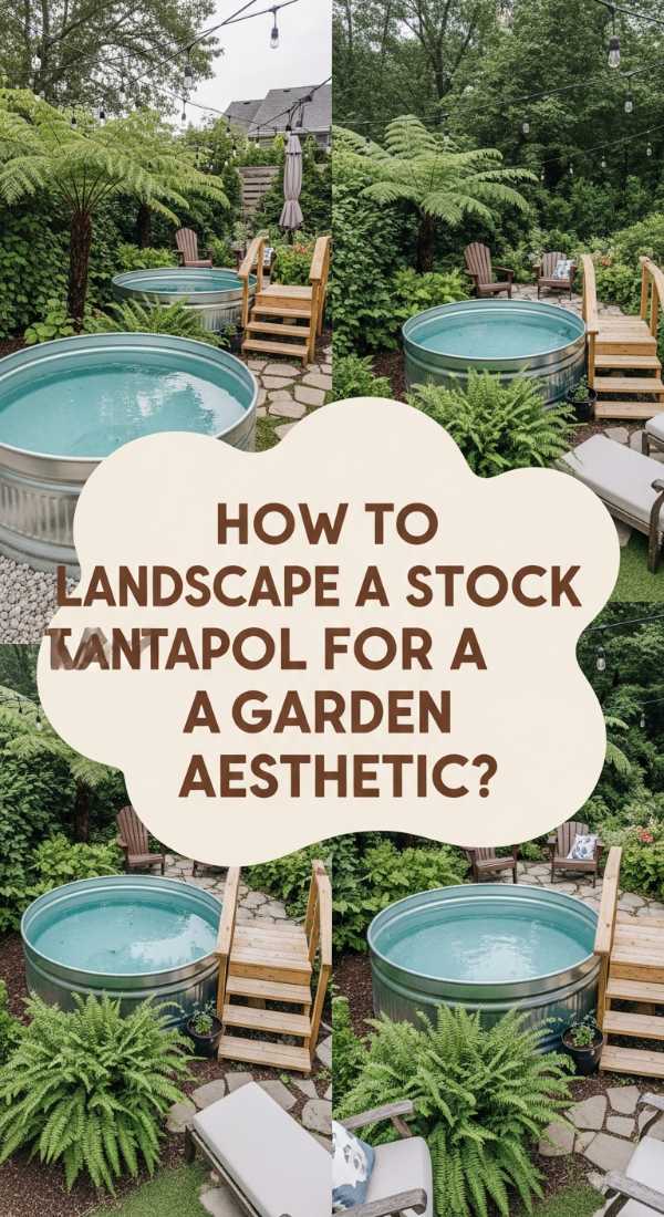 How To Landscape A Stock Tank Pool For A Dreamy Garden Aesthetic 69f232f084512