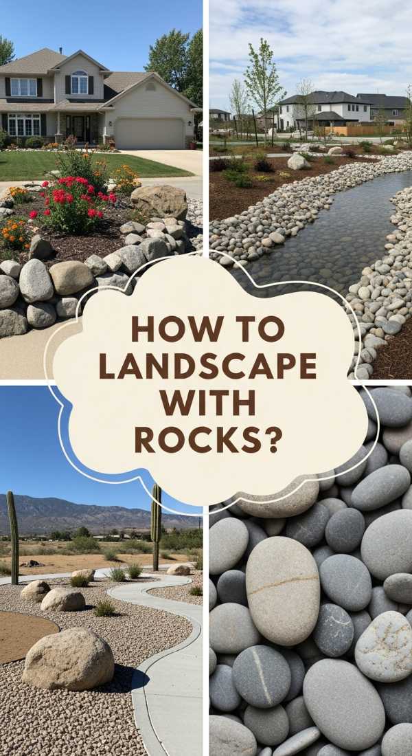 How To Landscape With Rocks For A Low Maintenance Front Yard 69f0821bad0cc
