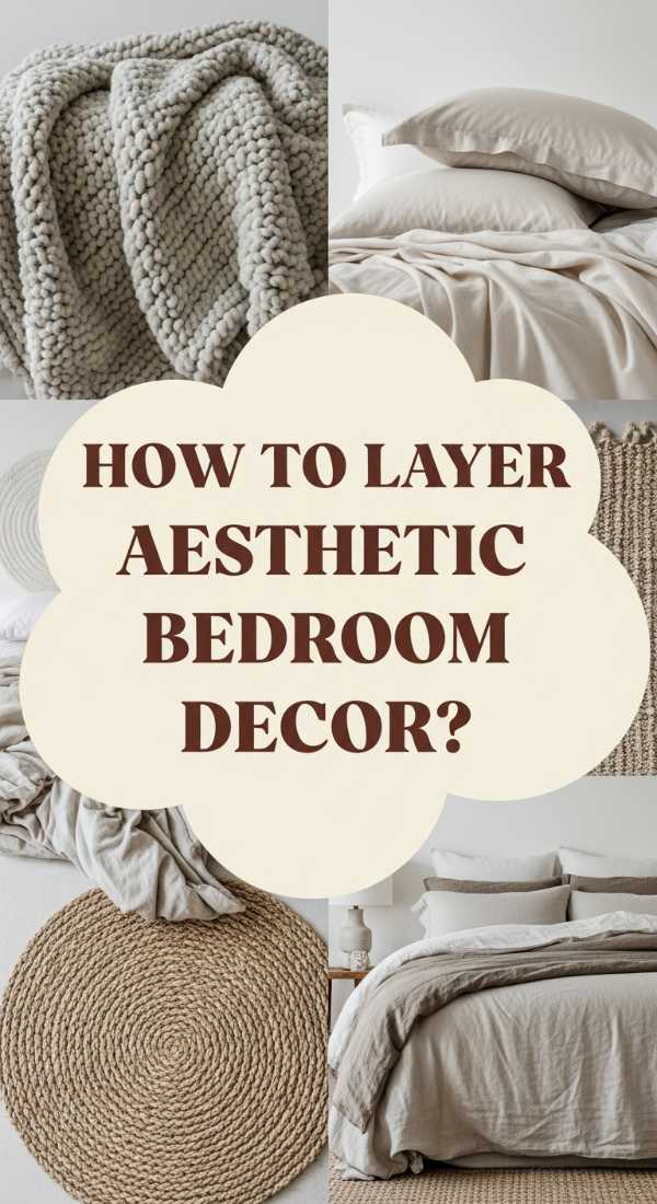 How to Layer Aesthetic Bedroom Decor for a Relaxing Atmosphere