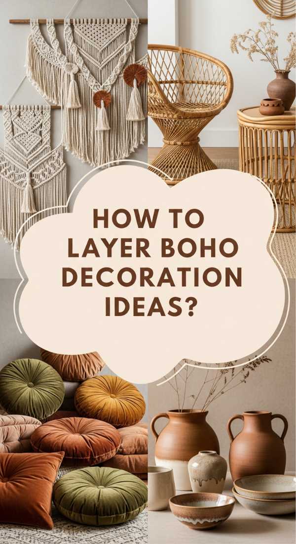 How To Layer Boho Decoration Ideas For A Warm And Inviting Living Space 69f08224b0ceb