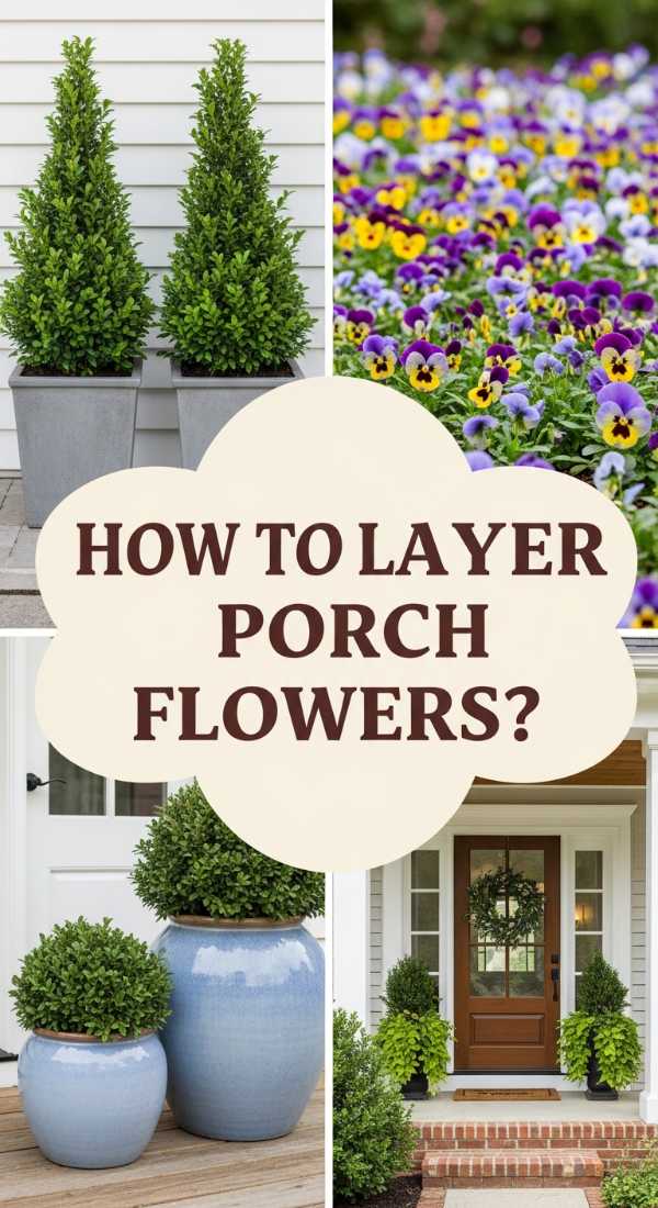 How to Layer Front Porch Flower Pots for a Luxuriously Welcoming Entry