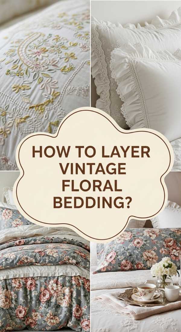How To Layer Vintage Floral Bedding For A Luxe Sleep Experience 69f2f4eca68cf