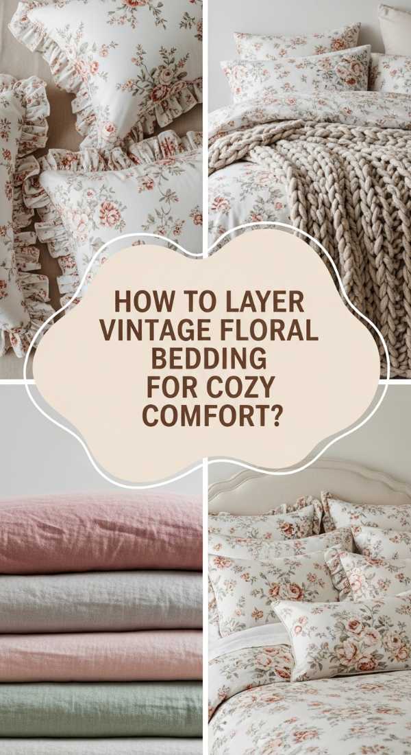 How To Layer Vintage Floral Bedding For Cozy Comfort 69f2f4f1e4203