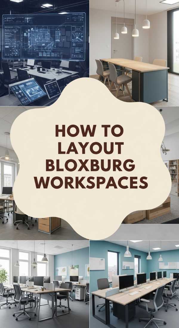 How to Layout an Office Bloxburg for Modern Style