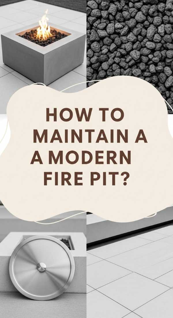 How To Maintain A Modern Patio Fire Pit For Minimalist Outdoor Living 69f08230a5018