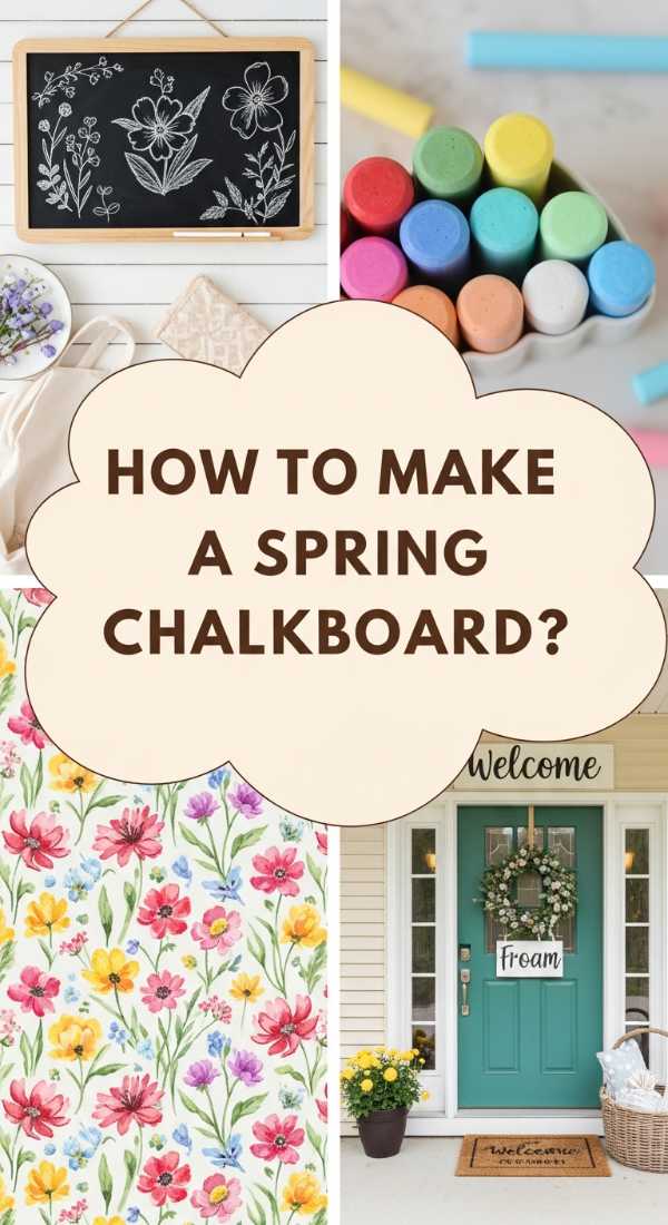 How To Make A Spring Chalkboard For A Seasonal Vibe 69dde912cd12c
