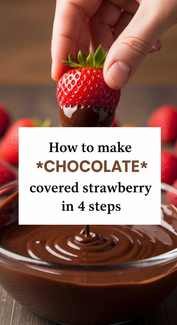 How To Make Chocolate Covered Strawberry In 4 Steps 69e4702750cb4