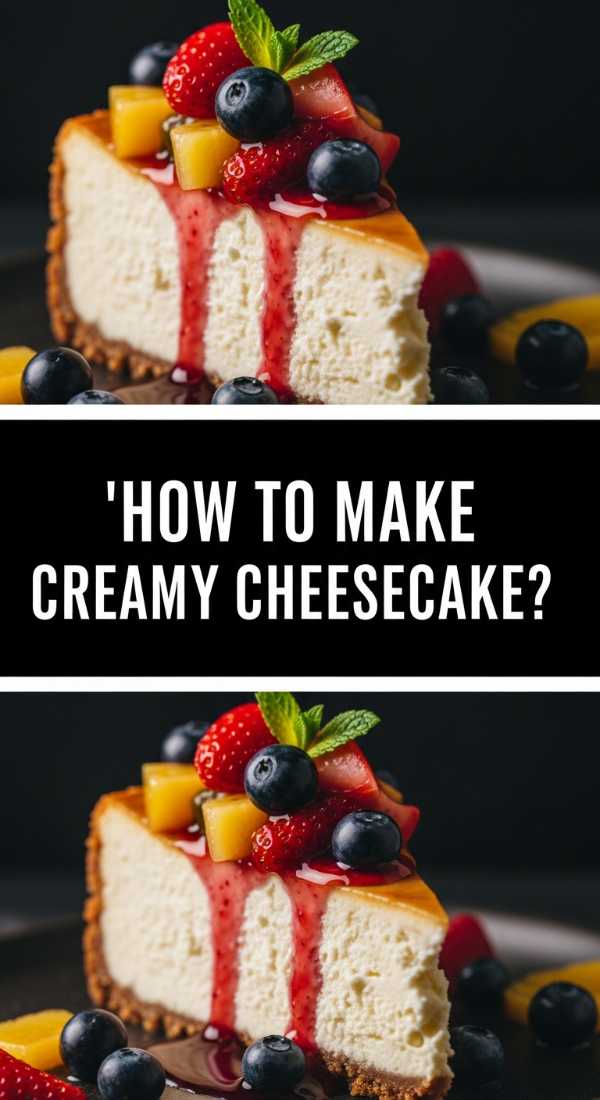 How to make creamy cheesecake?