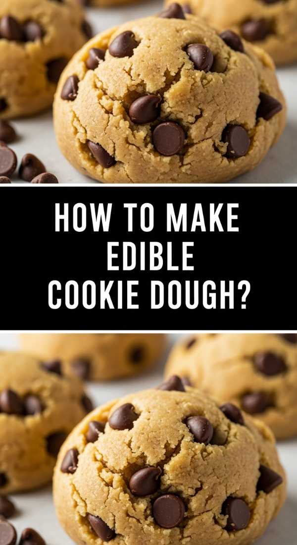 How to make edible cookie dough?