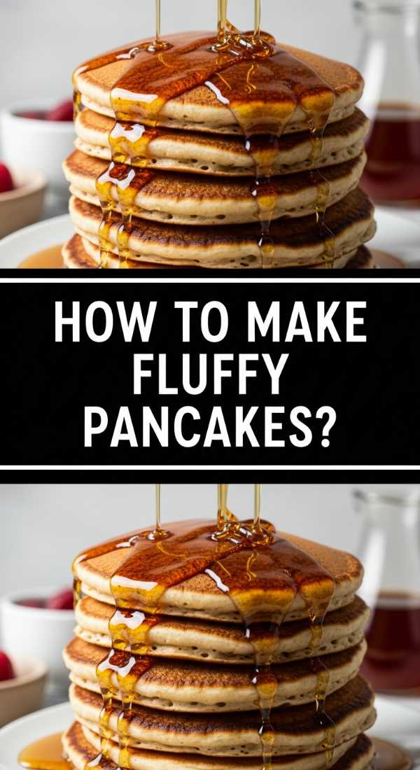 How to make fluffy pancake stacks?