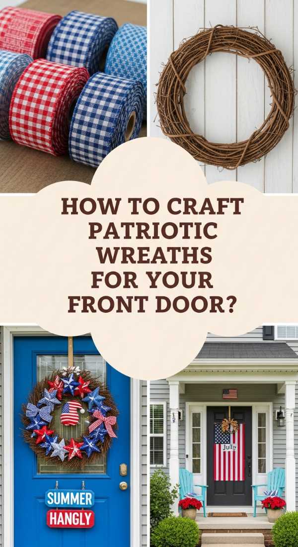 How to Make Patriotic Wreaths for a Festive Summer Porch