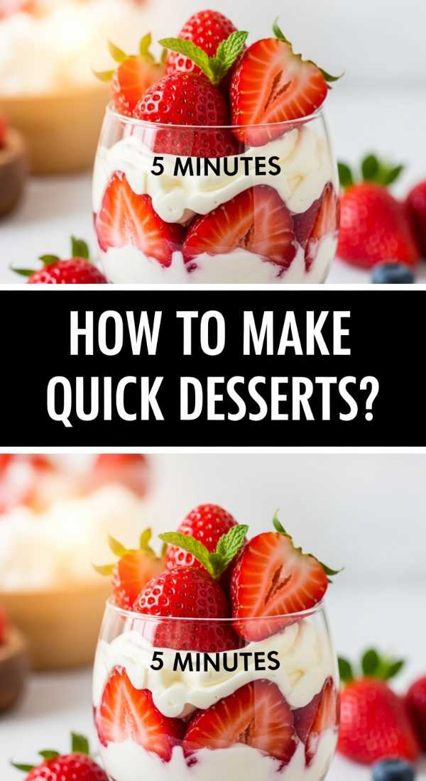 How To Make Quick Desserts 69e85b37096b7