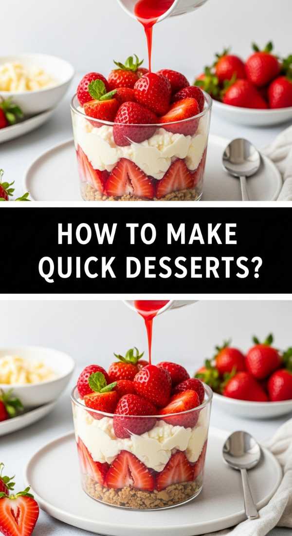 How To Make Quick Strawberry Desserts 69ee3ae351842