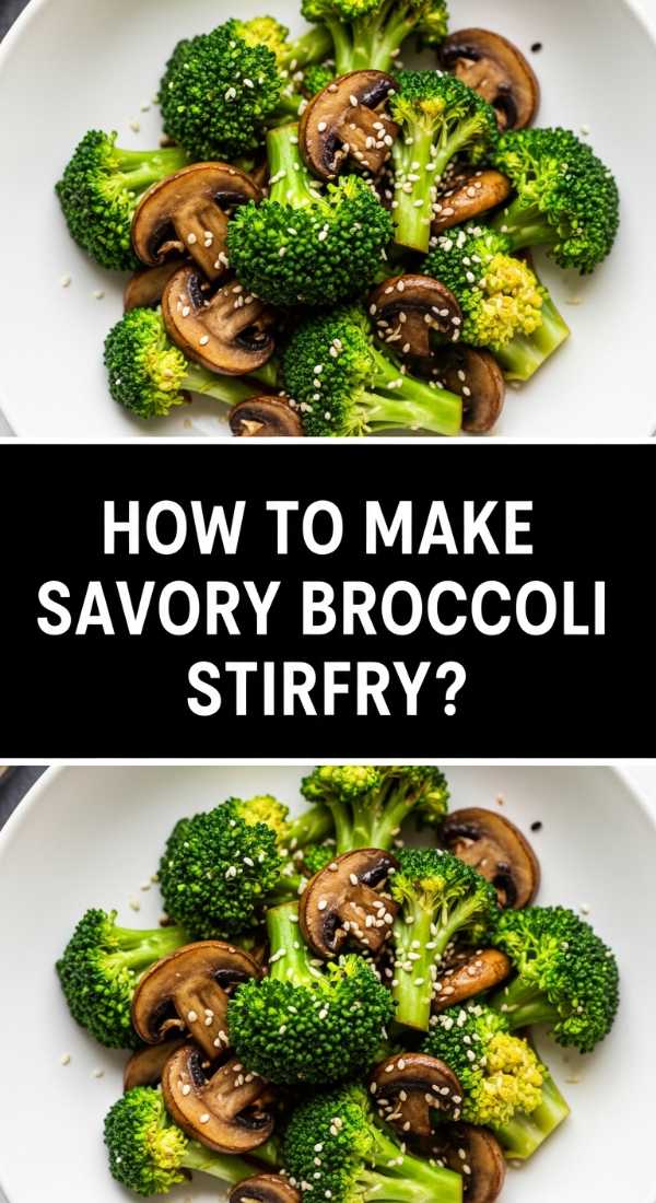 How To Make Savory Broccoli Stirfry 69f3965361461