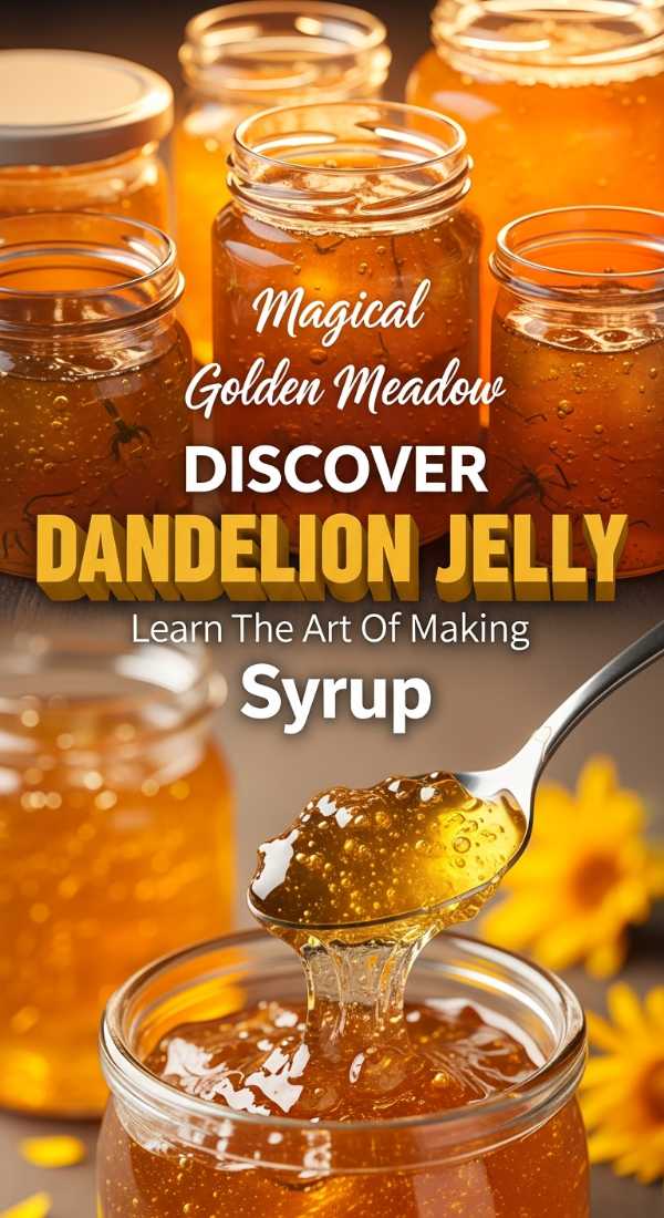 How To Make Sparkling Golden Dandelion Jelly 69edb74c24542