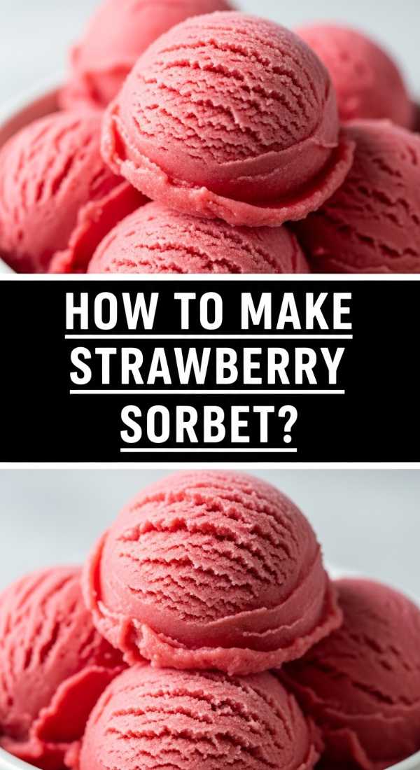How To Make Strawberry Sorbet 69e637758c6a4
