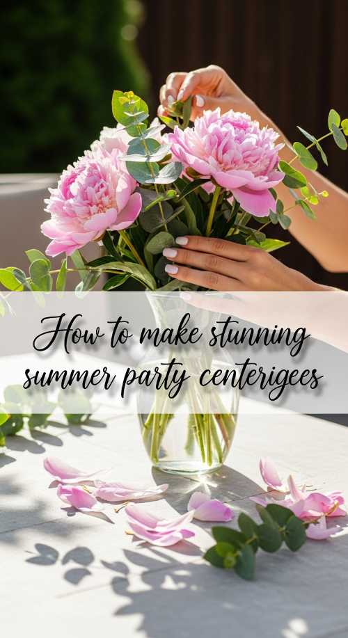 How to make stunning summer party centerpieces