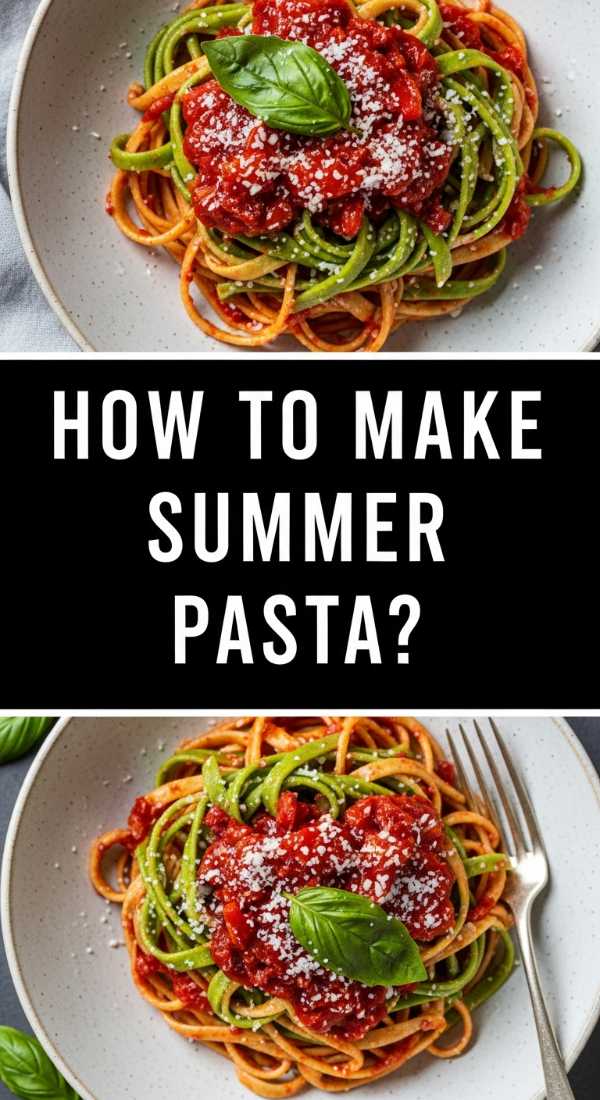 How To Make Summer Pasta 69ea51e4beee9