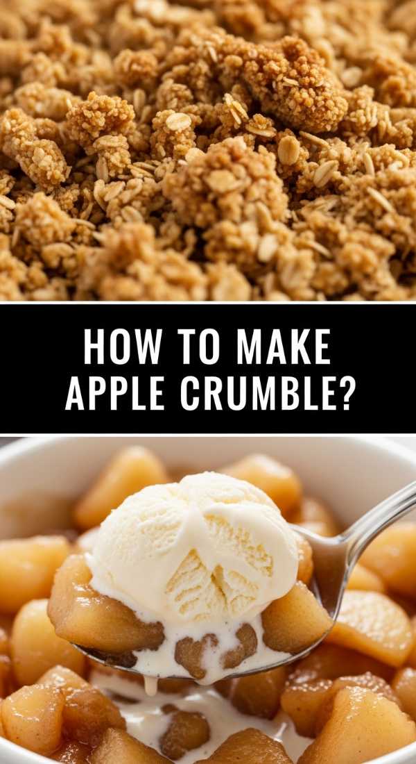 How to make warm apple crumble?