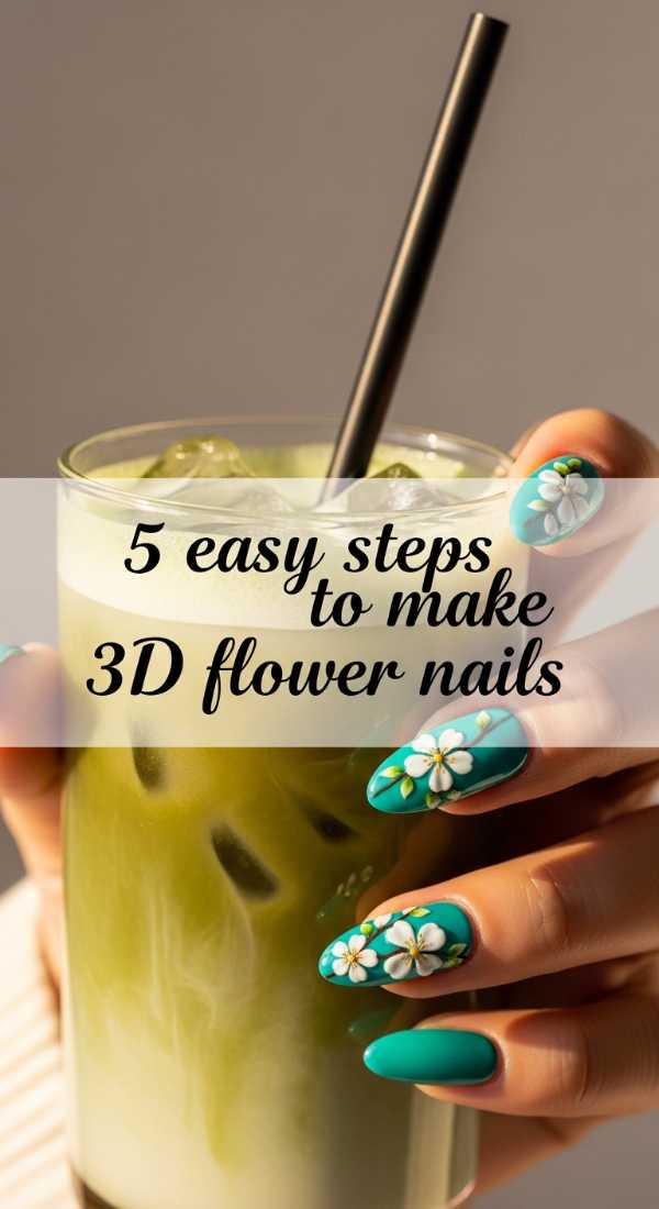 How To Master 3d Floral Nails In 5 Steps 69e31ef50dfee