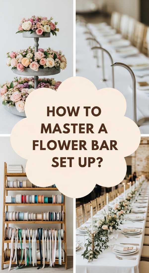 How To Master A Flower Bar Set Up For A Flawless Party Experience 69f082084442b