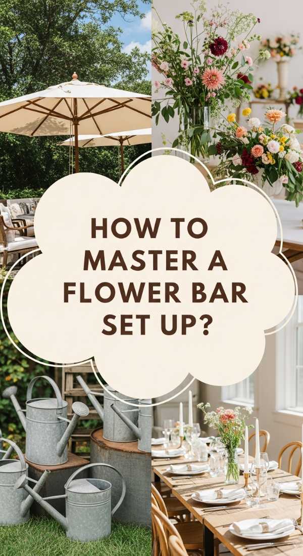 How To Master A Flower Bar Set Up For Every Garden Party 69f0806fdf233