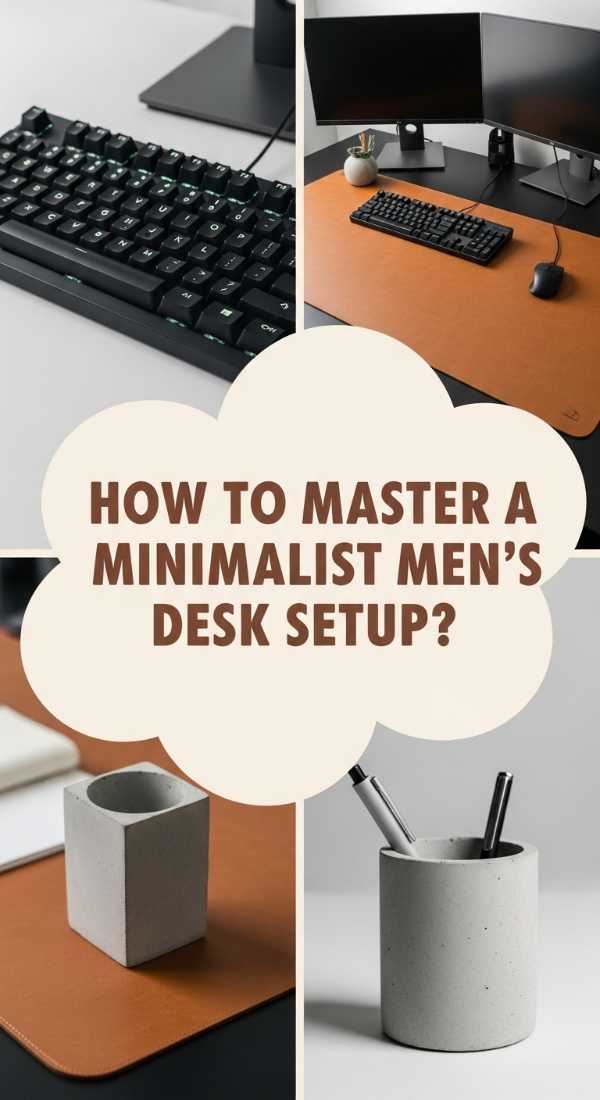 How To Master A Minimalist Mens Desk Setup Office For Peak Productivity 69df1b60b1edd