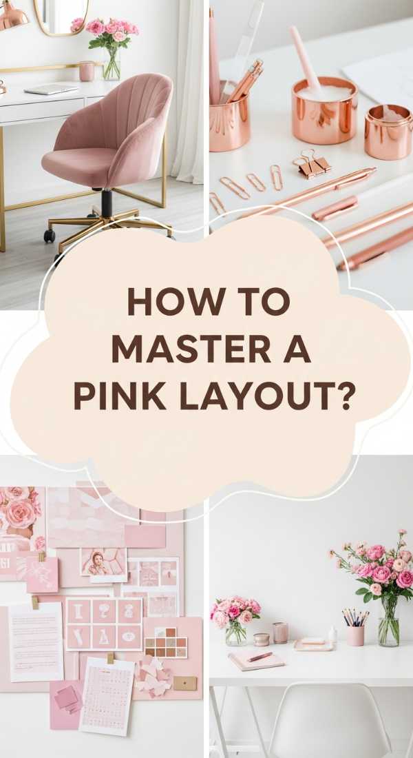 How To Master A Pink Layout For An Ultra Feminine Office Aesthetic 69df1daab799b