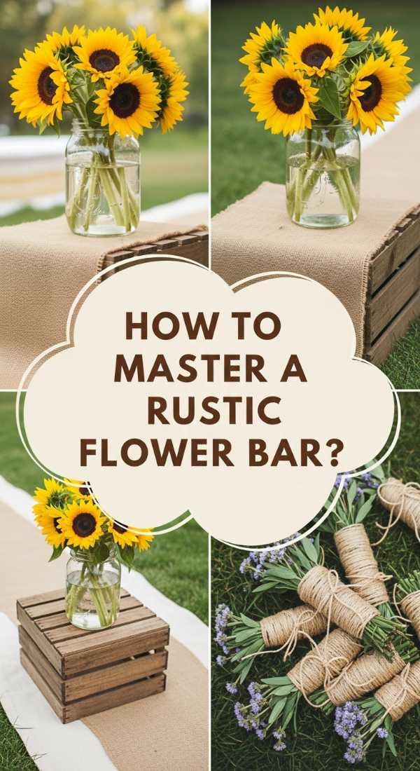 How To Master A Rustic Flower Bar For A Backyard Baby Shower 69f0806333633