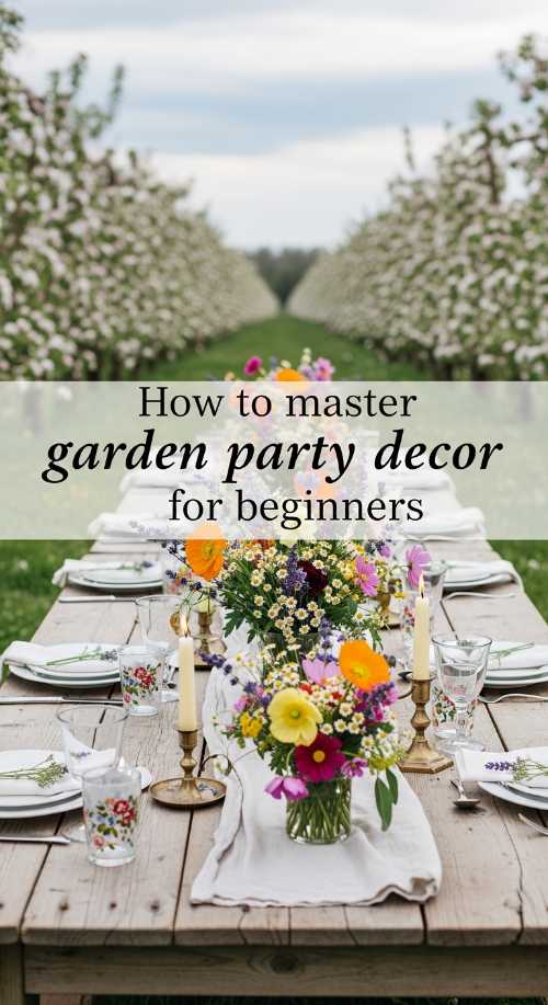 How to master garden party decor for beginners