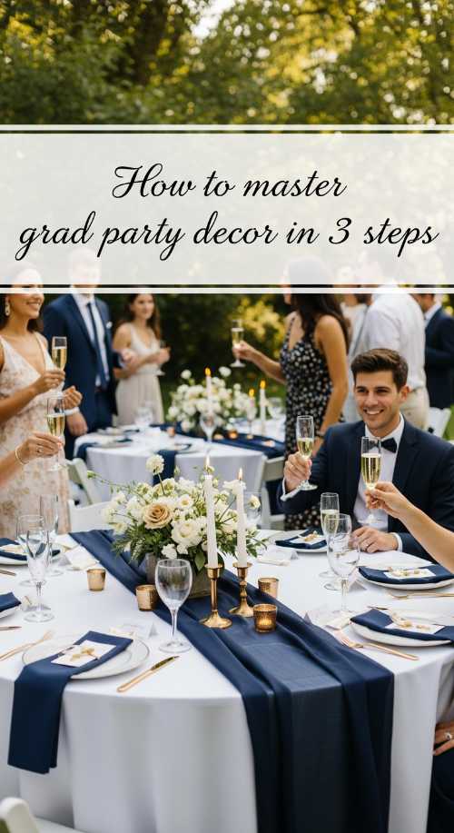 How to master grad party decor in 3 simple steps