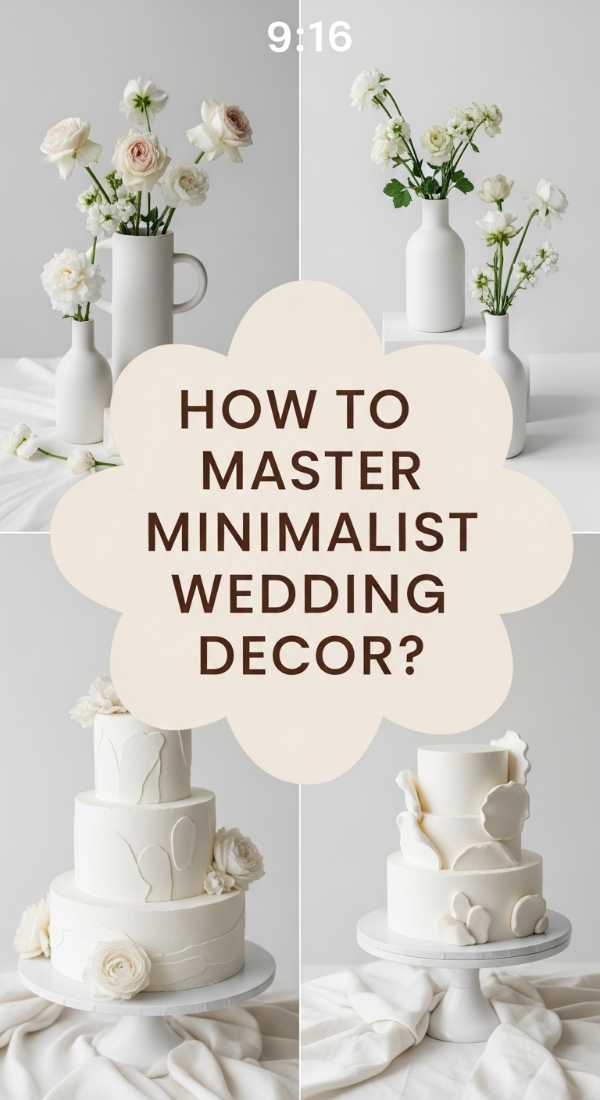 How To Master Minimalist Wedding Decor Ideas For Effortless Beauty 69eb42baf14d3