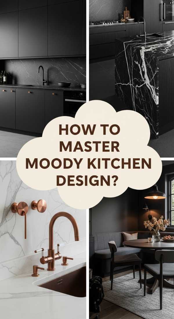 How To Master Moody Interior Design For A Sophisticated Kitchen 69e4be053abd1