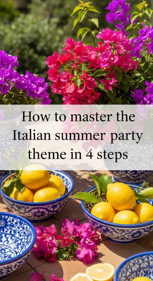 How to Master the Italian Summer Party Theme in 4 Steps