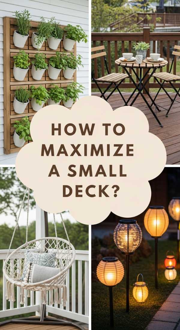How To Maximize A Small Deck For Your Outdoor Oasis 69dde90e4fabe