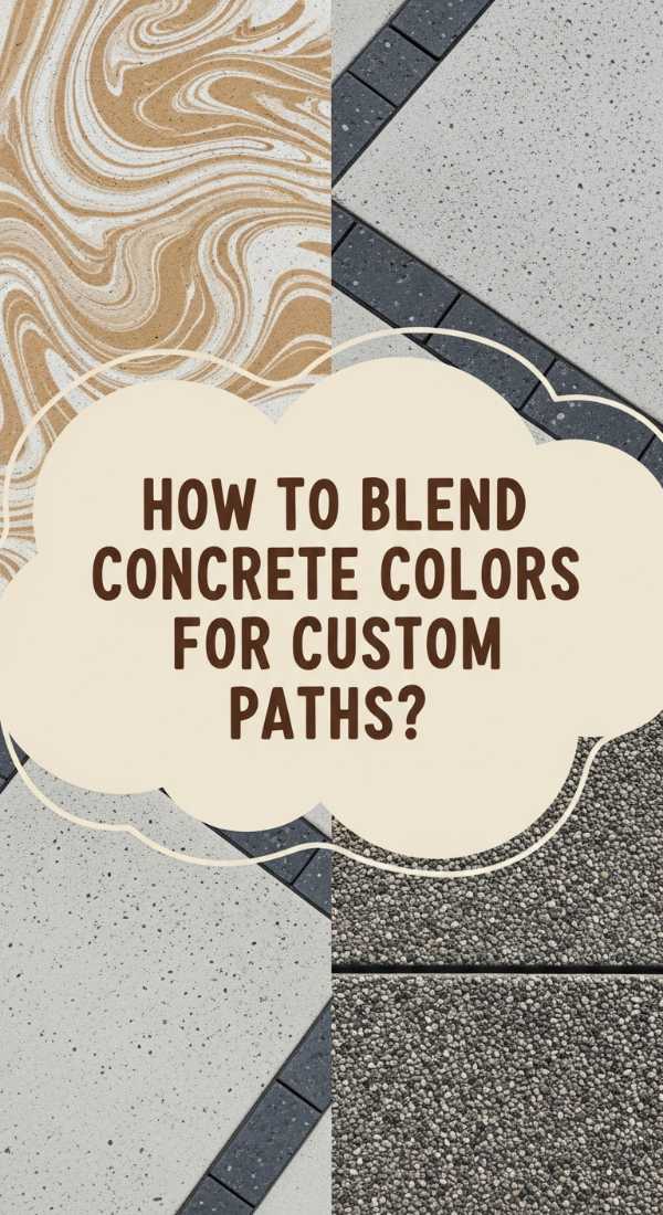 How To Mix Concrete Colors Outdoor For A Custom Pathway 69df1b5a9043e