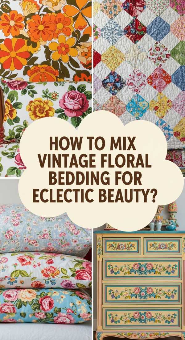 How To Mix Vintage Floral Bedding For Eclectic Beauty 69f2f4f3b3a78
