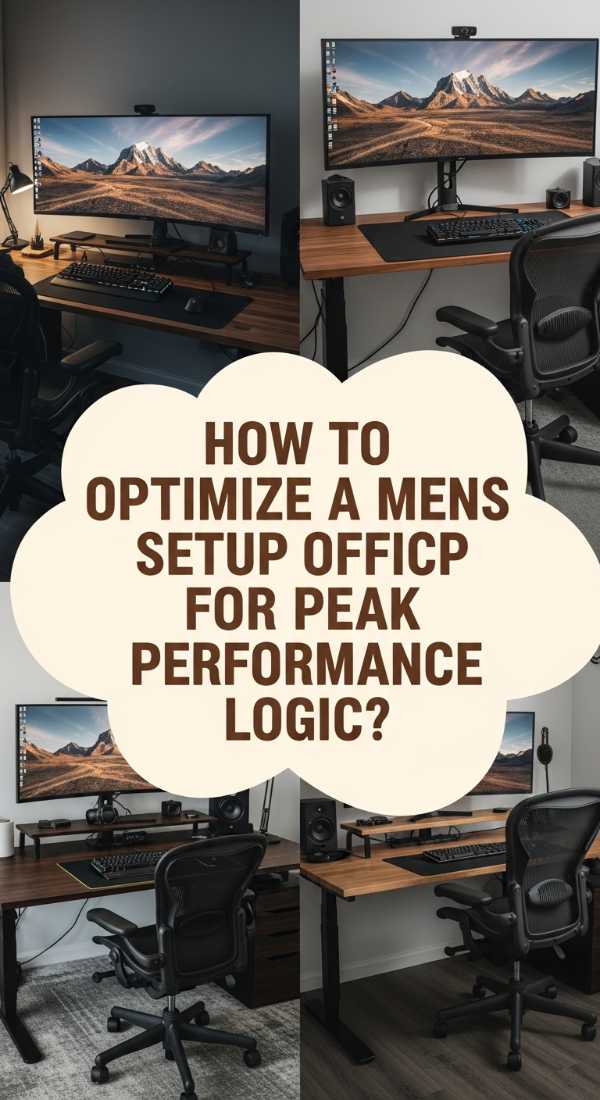 How To Optimize A Mens Desk Setup Office For Peak Performance Logic 69ef17134a379
