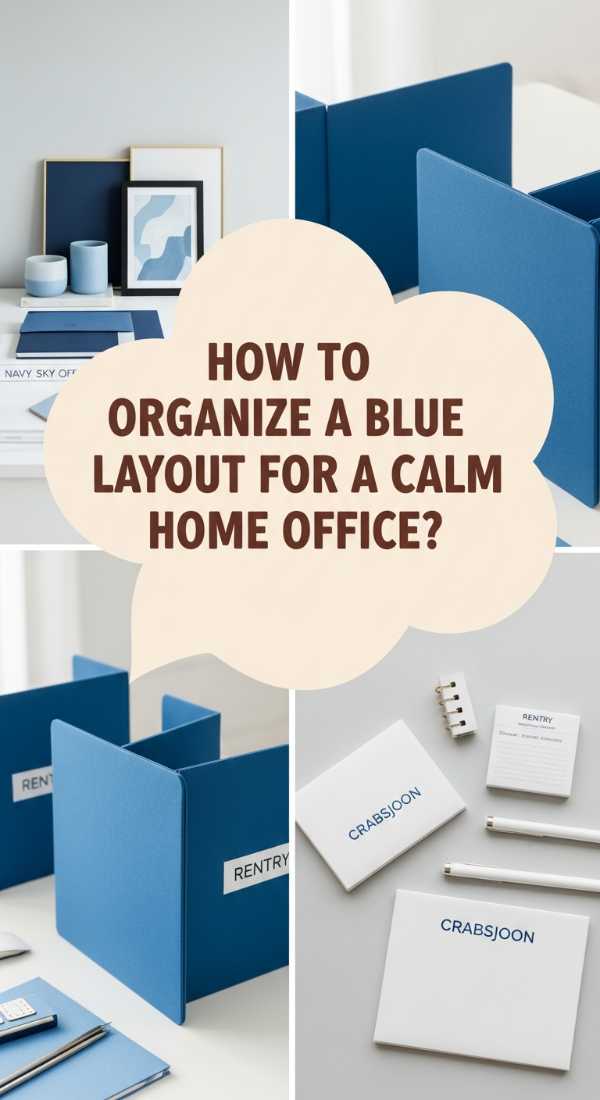 How To Organize A Blue Layout For A Calm Home Office 69ef13bf7a9bc