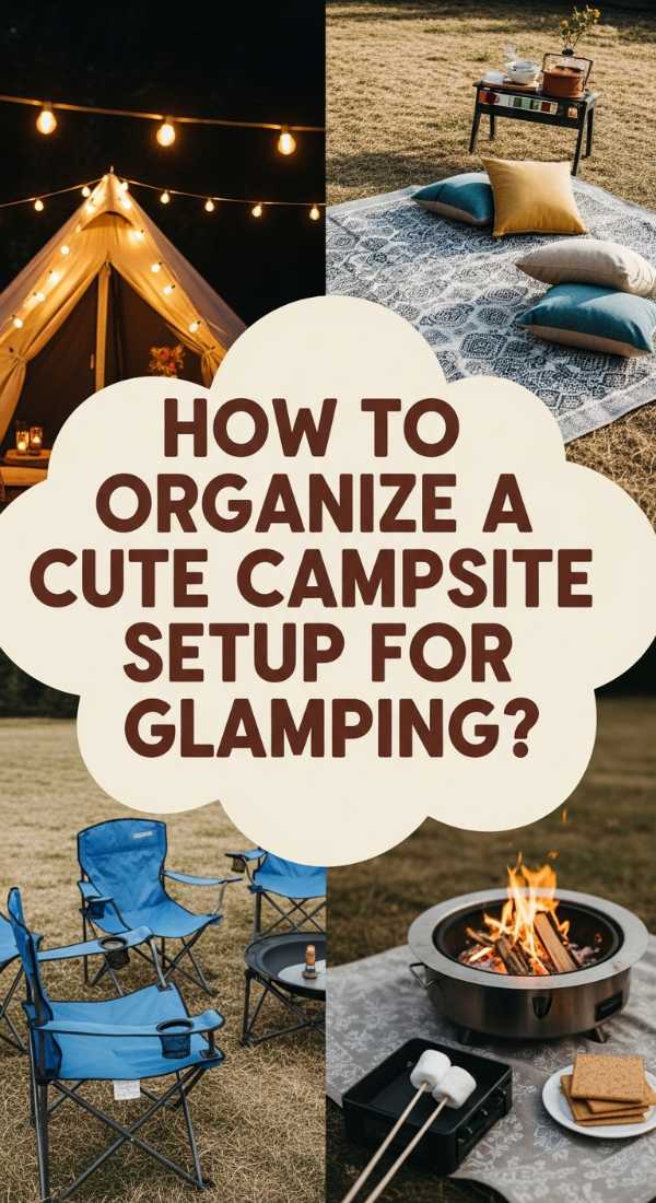 How to Organize a Cute Campsite Setup for the Ultimate Glamping Trip