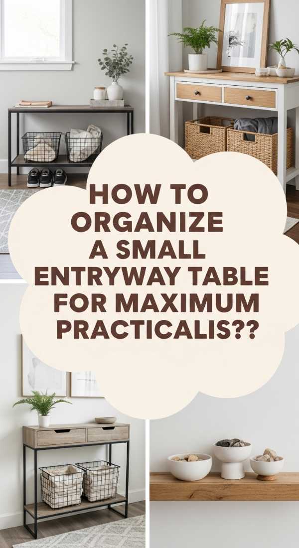 How To Organize A Small Entryway Table For Maximum Practicality 69ecacfc5cc90