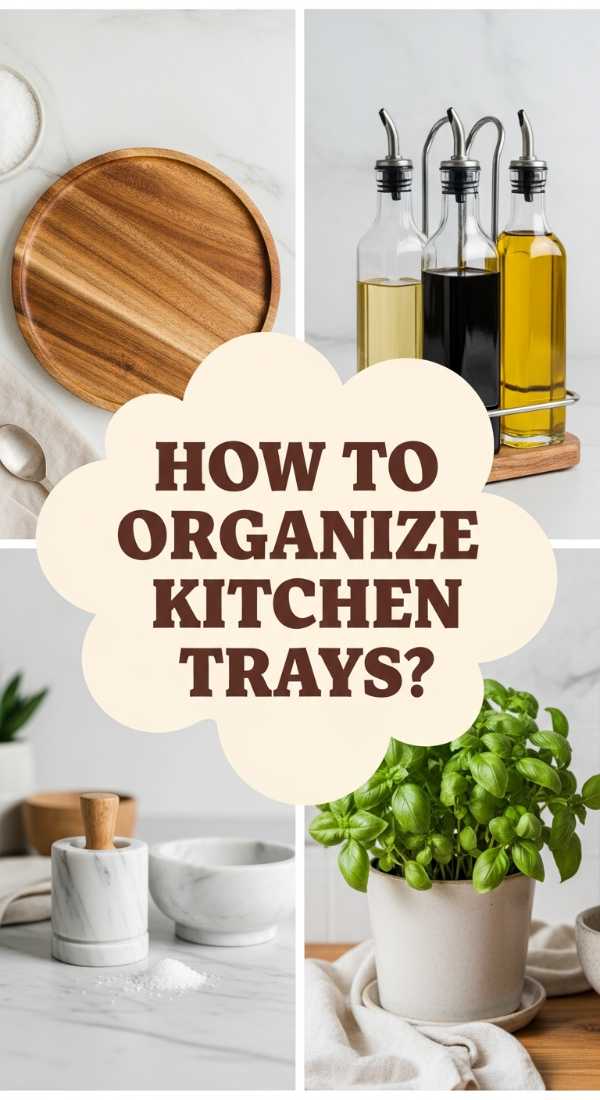 How To Organize Decorative Trays For A Functionally Beautiful Kitchen 69e4b919e6fb5