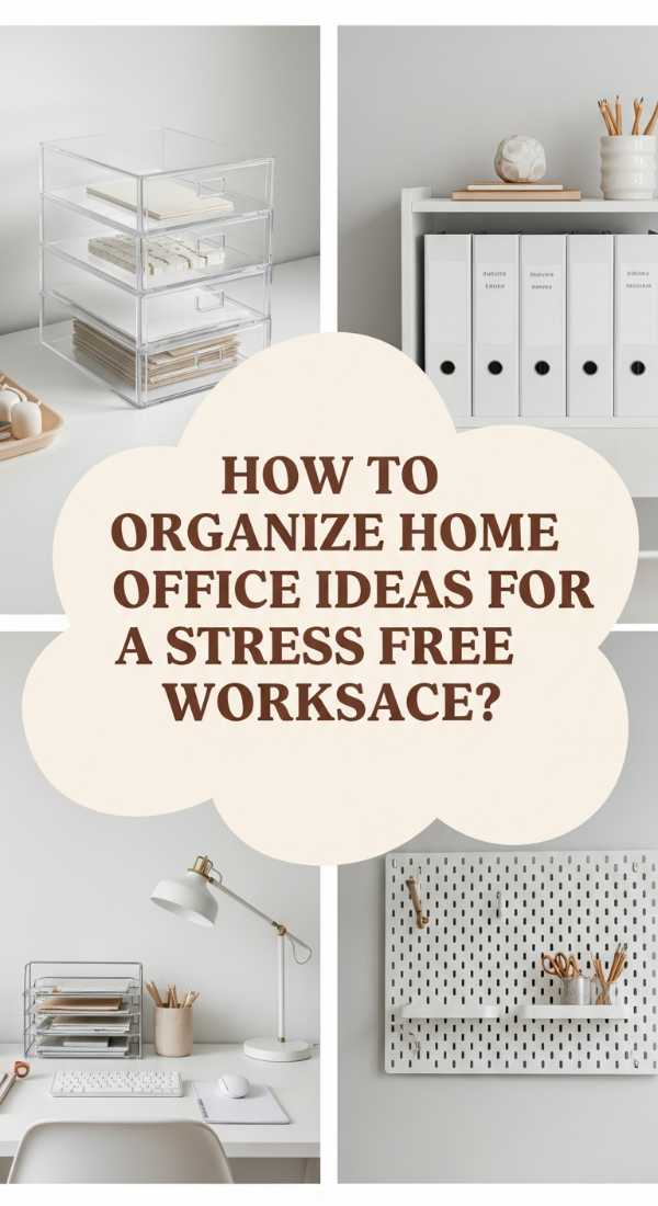 How To Organize Home Office Ideas For A Stress Free Workspace 69f08219b3847