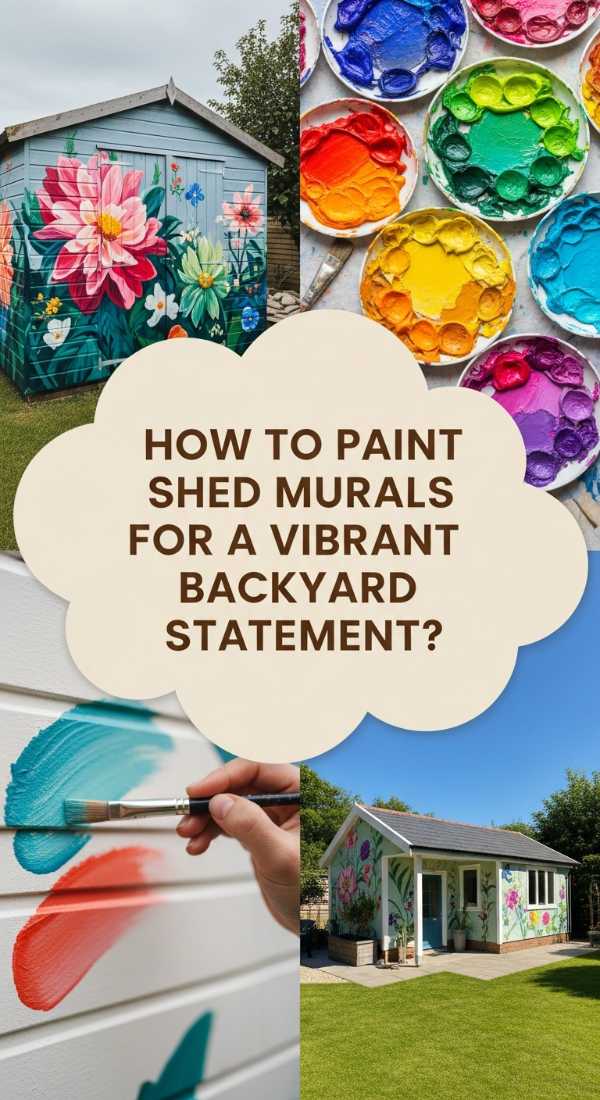 How To Paint Shed Murals For A Vibrant Backyard Statement 69ecad09ab847