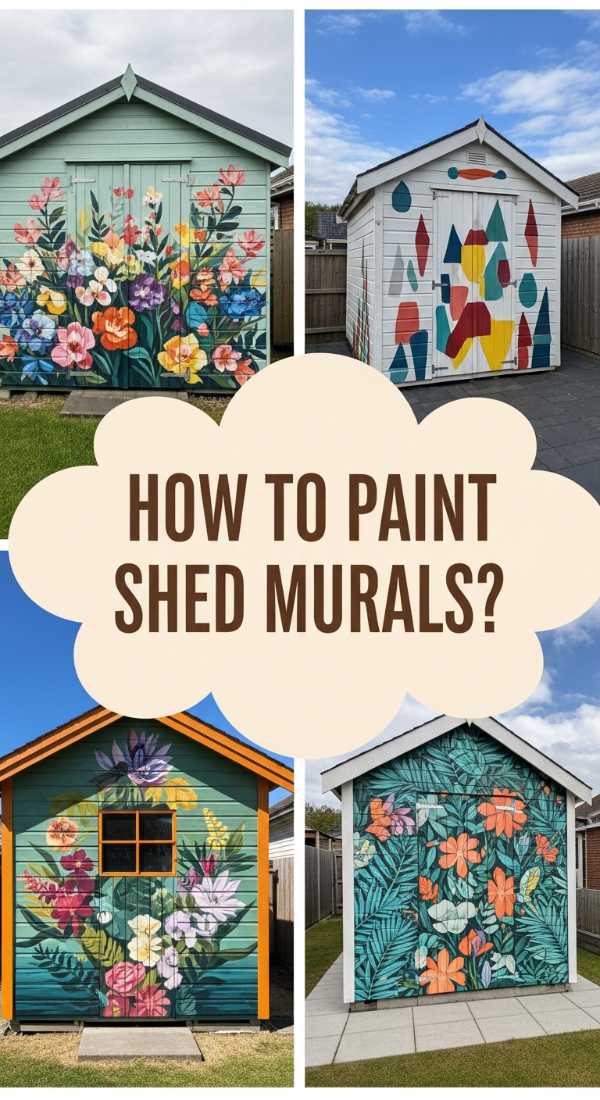 How To Paint Shed Murals For An Artistic Garden Workspace 69ef12346bc7a