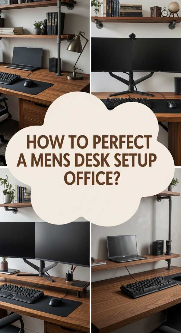 How To Perfect A Mens Desk Setup Office For Peak Performance 69e9fb234caf8